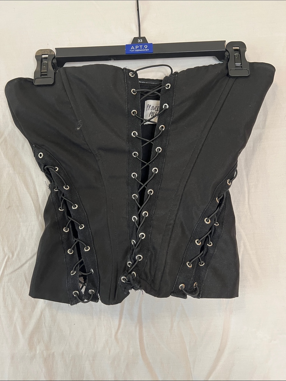 Princess Polly Black Eden Lace-Up Corset